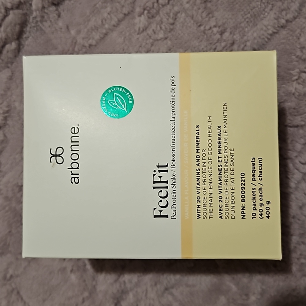 Arbonne Feel Fit Vanilla flavour 10pk box